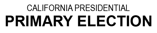 California Predidential Primary Election
