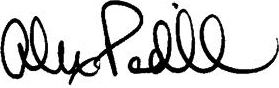 Signature of California Secretary of State, Alex Padilla