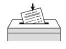 Ballot going into Drop Box
